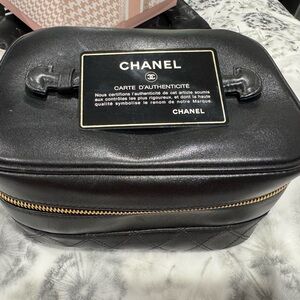 Channel vintage lambskin vanity